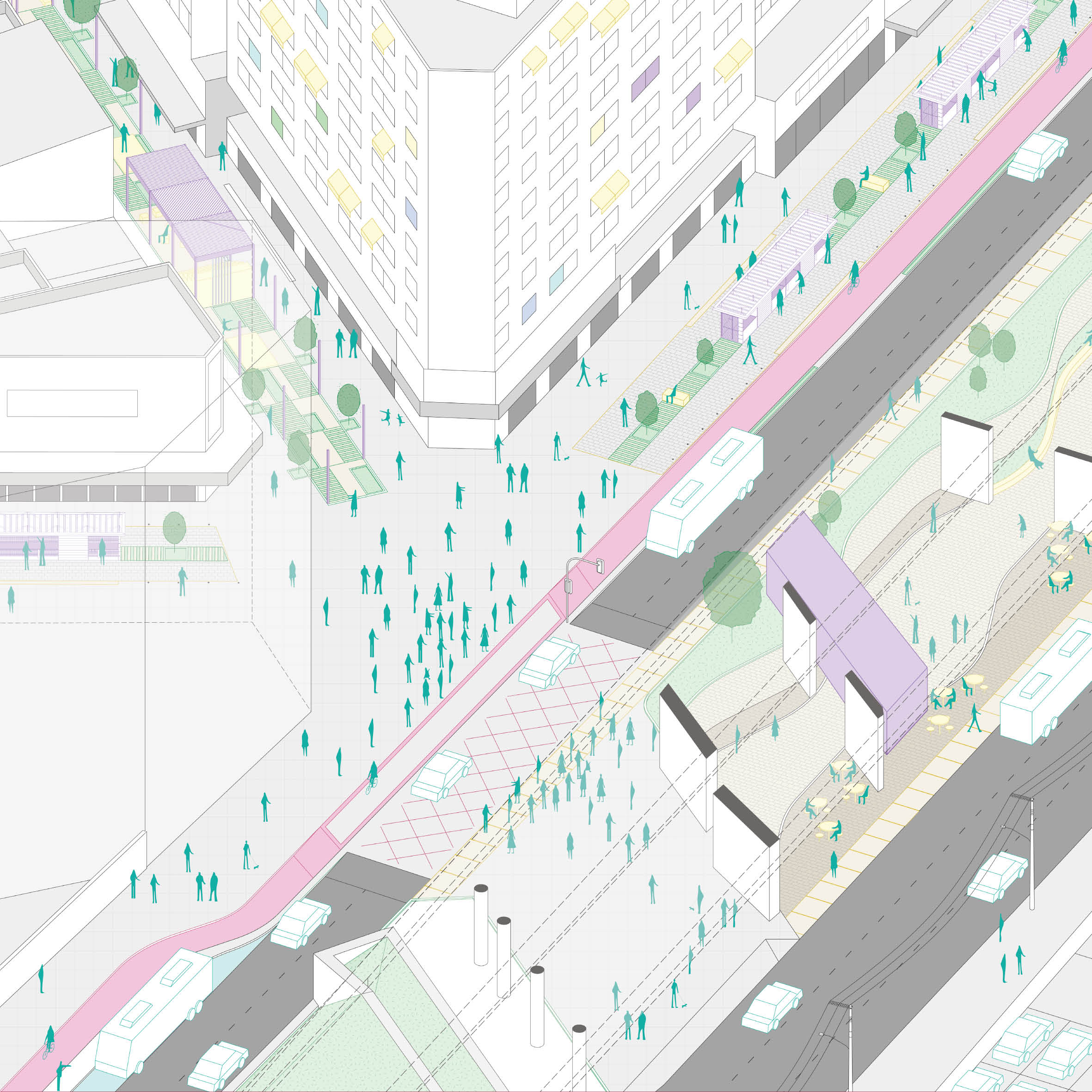 Drawings for ‘Urban Renewal and Land-use Restructuring of Alcântara’